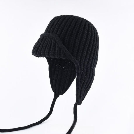Women Plain Aviator Hat with Earflaps Rose Red