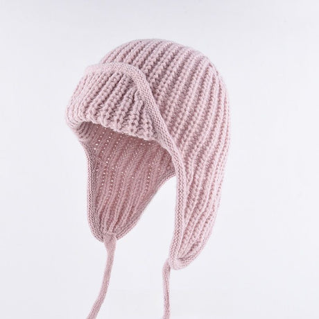 Women Plain Aviator Hat with Earflaps Yellow