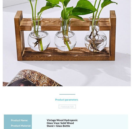 HydroponicWoodenFramewithSnap-On-DiamondSingleBottle
