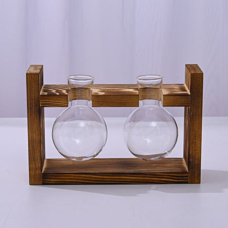 HydroponicWoodenFramewithSnap-On-DiamondTripleBottle