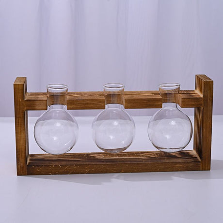 HydroponicWoodenFramewithSnap-On-DiamondTripleBottle