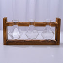 HydroponicSnap-OnWoodenStand-Heart-ShapedDoubleBottle