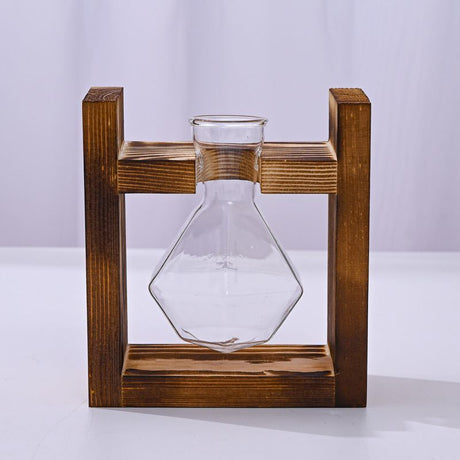 HydroponicWoodenFramewithSnap-On-SphericalDoubleBottle