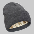 2Pcs Knit Beanie grey 05