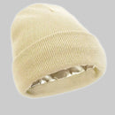 2Pcs Knit Beanie off white 06