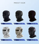 Black and Blue Unisex Windproof Ski Balaclava, Thermal Neck Gaiter & Motorcycle Face Mask