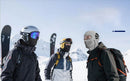 Black and Brown Unisex Windproof Ski Balaclava, Thermal Neck Gaiter & Motorcycle Face Mask