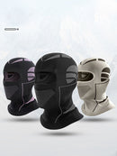 Black and Brown Unisex Windproof Ski Balaclava, Thermal Neck Gaiter & Motorcycle Face Mask