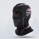 Black and Pink Unisex Windproof Ski Balaclava, Thermal Neck Gaiter & Motorcycle Face Mask