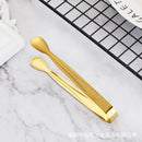 12Pcs Stainless Steel Square Candy Tongs, Food Serving Clips for Party Wedding Salad Bar Kitchen Household Use-golden 02