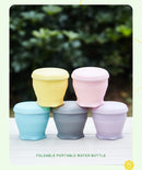 4Pcs Portable Folding Outdoor Water Cup - yellow