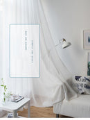 2 Pack Semi Blackout Sheer Curtains Dusty Blue