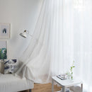 2 Pack Semi Blackout Sheer Curtains Dusty Blue