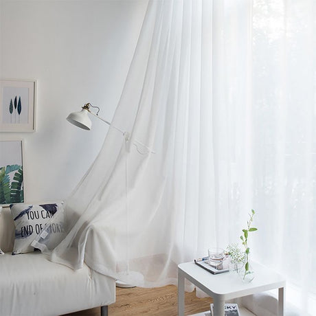2 Pack Semi Blackout Sheer Curtains Dusty Blue