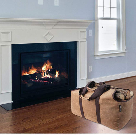Firewood Storage Bag Khaki