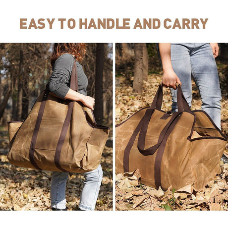 Firewood Storage Bag Khaki