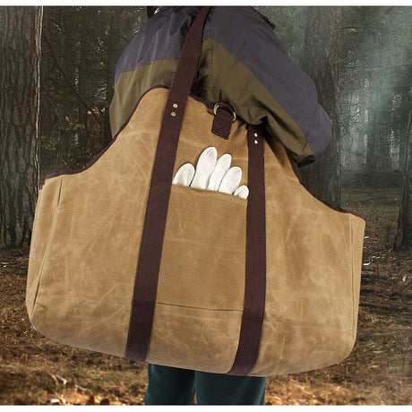 Firewood Storage Bag Khaki