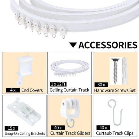 Curtain Track 3M [Including Accessories]