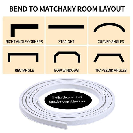 Curtain Track 5M [Including Accessories]