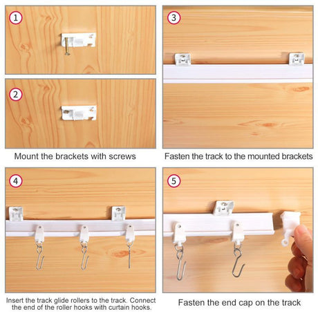Curtain Track 5M [Including Accessories]