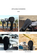 Black 420D Waterproof & UV Resistant Full Outboard Motor Cover, Marine Engine Dust & Dirt Protector (Fits 30-60 HP)