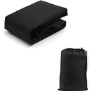Black 420D Oxford Full Outboard Motor Cover, Thickened & UV Resistant Boat Engine Protector (Fits 30-60 HP)