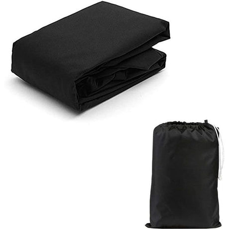 Black 600D Oxford Full Outboard Motor Cover, Thickened & UV Resistant Boat Engine Protector (Fits 30-60 HP)