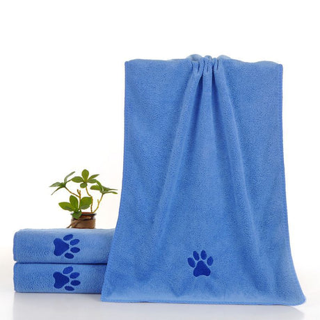 Blue Pet Towel 50x100cm 3Pcs