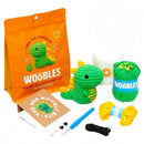 2 Pack Beginner Crochet Kit, Dinosaur & Bunny Crochet Set with English Step-by-Step Video Tutorial Cards, Complete DIY Craft Supplies for New Crocheters 011