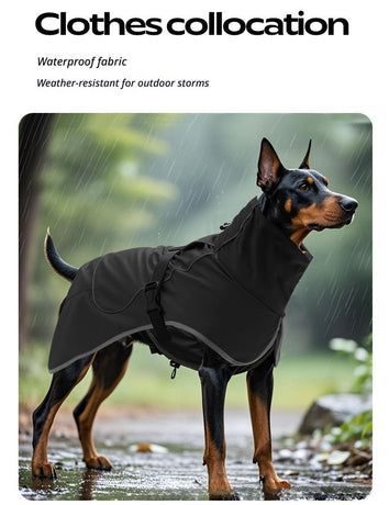 Winter Warm Pet Coat, Outdoor Cold Proof Dog Jacket-olive green