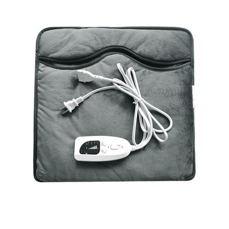 Electric Foot Warmer Mat, Dark Grey Double-Sided Heating Foot Blanket with 6 Temperature Settings and Even Heating