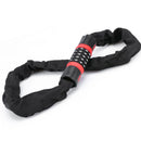 Bike Combination Lock - Black Red, 0.9m