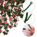 Artificial Rose Vine-Hot Pink & Pink Mixed 2.5m