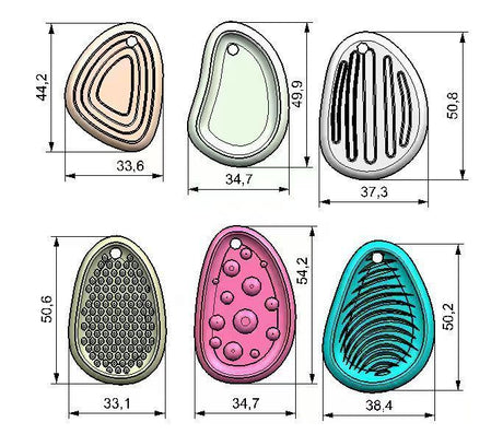 5Packs Silicone Sensory Stones New
