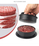 Hamburger Patty Press with 100 Pcs Silicone Paper & 3 Burger Clips
