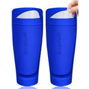 2 Pairs Soccer Shin Guard Sock Black Size M