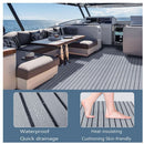 Light Gray Striped EVA Boat Flooring Mat, DIY Marine Deck Pad & Yacht Non-Slip Sheet (240 x 30 x 0.6cm)