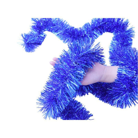 Thick Tinsel Garland 2M Party Decor Blue 5pcs