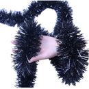 Thick Tinsel Garland 2M Party Decor Black 5pcs