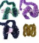 Thick Tinsel Garland 2M Party Decor White 5pcs