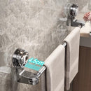 30–60 cm extendable towel rail, no drilling required, with strong suction cups, suitable for wall-mounted storage in bathrooms and kitchens