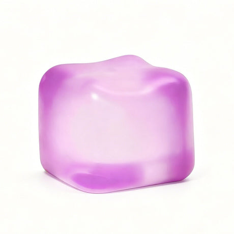 Soft Cube Squishy 5.6cm Calming Fidget Toy (purple)