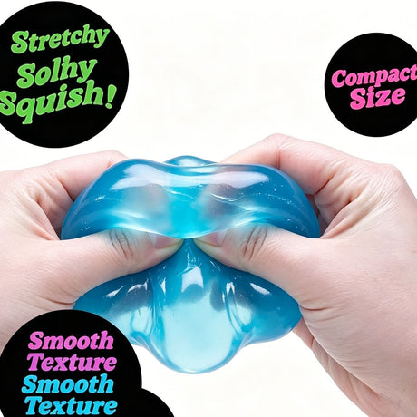 Soft Cube Squishy 5.6cm Calming Fidget Toy (purple)