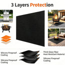 Dual Sided Fire Mat Stop Deck Burn Stains(65*48IN)
