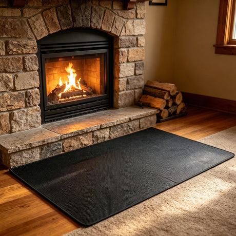 Dual Sided Fire Mat Protect Deck Floor from Burn Marks(76*52IN)