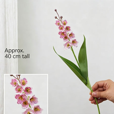 Artificial Pink Lily of The Valley, Romantic Decor, 3 Pack