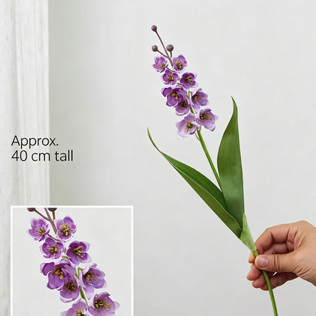 Artificial Purple Lily of The Valley, Dreamy Decor, 3 Pack