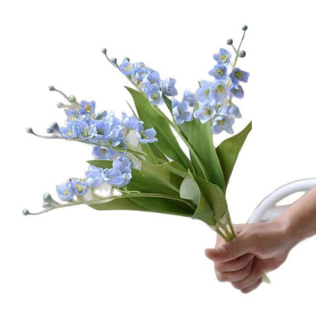 Artificial Purple Lily of The Valley, Dreamy Decor, 3 Pack