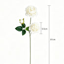 Artificial White French Peony, Soft Decor, 2 Pack