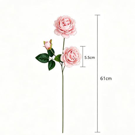 Artificial Pink French Peony, Sweet Decor, 3 Pack